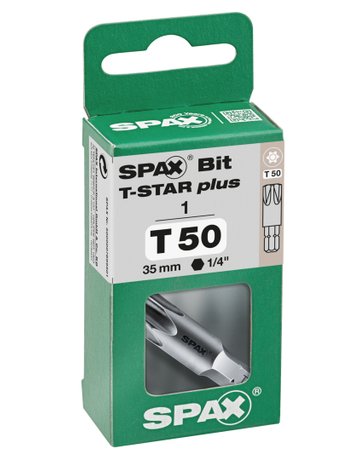 SPAX BIT T-STAR PLUS 25mm S 1 ST 5 Hakendosen á 1 Bit im Thekendisplay - SPAX - 2