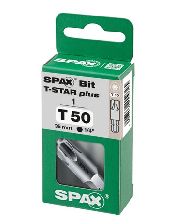 SPAX BIT T-STAR PLUS 25mm S 1 ST 5 Hakendosen á 1 Bit im Thekendisplay - SPAX - 3