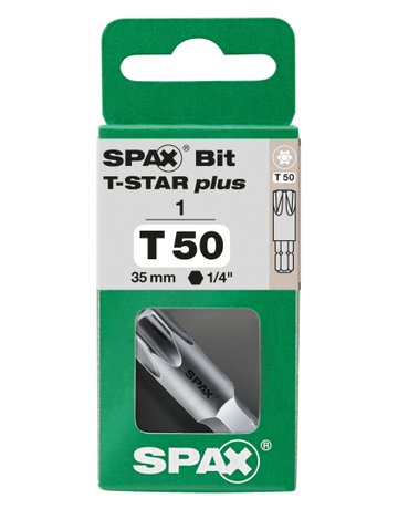 SPAX BIT T-STAR PLUS 25mm S 1 ST 5 Hakendosen á 1 Bit im Thekendisplay - SPAX - 4