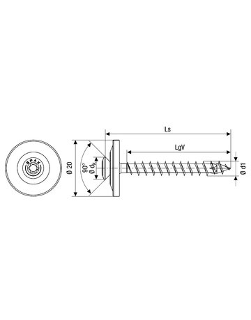 SPAX SPENGLERSCHRAUBE T-STAR PLUS Edelstahl A2 T20 4CUT - SPAX - 3