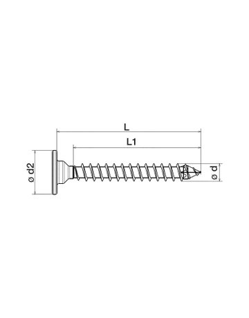 RÜCKWANDKOPF OHNE LINSE T-STAR PLUS T20 3,5x40 - SPAX - 3