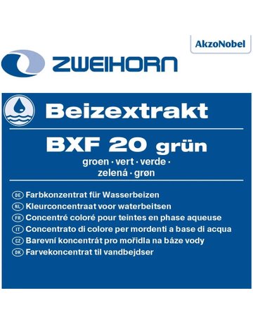 Beizextrakt wasserlöslich grün BXF 20 0,5 ltr - Zweihorn