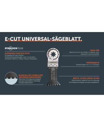 Sägeblatt E-Cut Univ.VE1 Starlock Plus Fein - Fein - 2