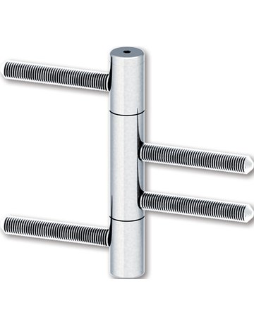 Türband 3-teilig vernickelt 70 kg pro Türblatt H315NI - Aptus
