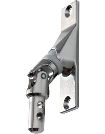 Gelenklager 85 x 23 mm, 55 Grad für Sechskantstab, vernickelt