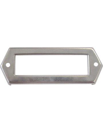 Etikettenrahmen Elegant Eisen vernickelt 80 X 28 mm - HSI - 1