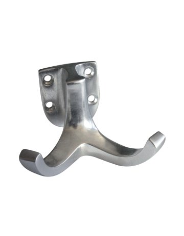 Mantel -Haken LM silberfarbig eloxiert - JSI - 1