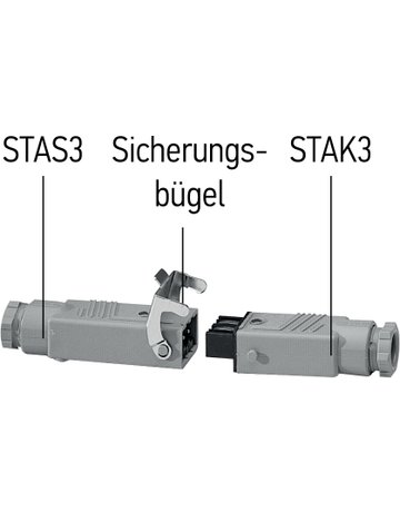 Kit Hirschmannsteckverbindung Stak3+Stas3+Stasil3 - Somfy - 2