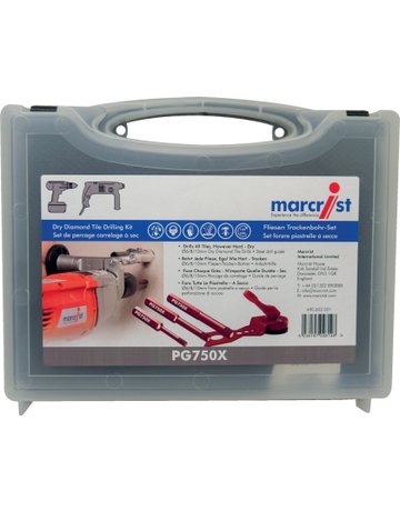 Fliesenbohrer-Set Diamant PG 750 X im Koffer - Marcrist - 1