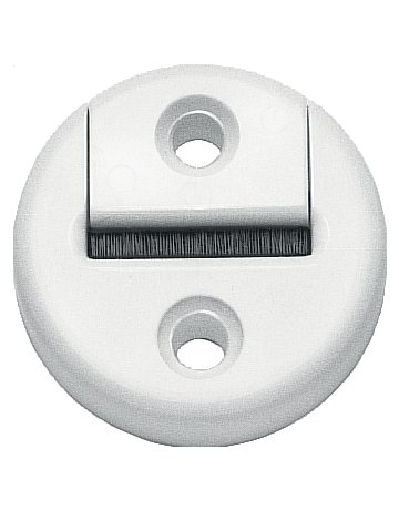 Gurtführung mit Bürste weiß rund - 1