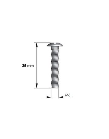 Schraube mit Kombi-Kreuzschlitz M6 - Topform - 2