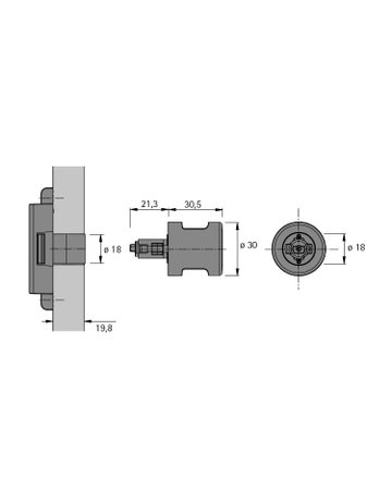 HETTICH Drehgriff Typ 42.2 - Hettich - 3