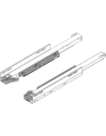 LEGRABOX Korpusschiene mit TIP-ON, Vollauszug, 70 kg, NL=550 mm, links/rechts, verzinkt - Blum - 2