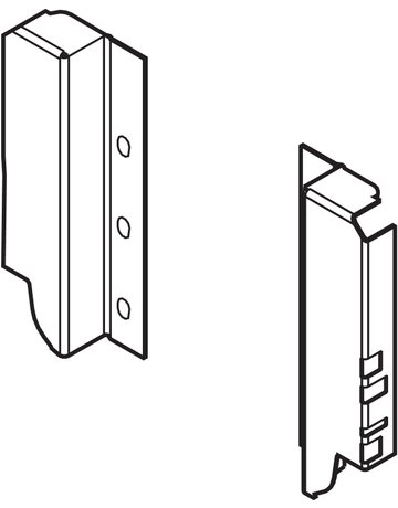 TANDEMBOX Holzrückwandhalter Höhe B (160 mm) - Blum - 2