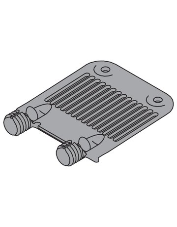 TANDEMBOX/LEGRABOX/MERIVOBOX Front-/Bodenstabilisierung, EXPANDO, R7037 staubgrau - Blum - 2