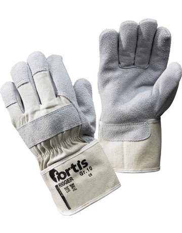 Handsch.Rigger, Rindspaltleder, Gr. 10, FORTIS - 1