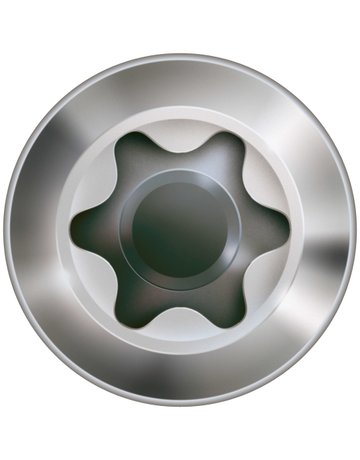 SPAX, Fassadenschraube, kleiner Linsensenkkopf, T-STAR plus, CUT, TG, Edelstahl A2 - SPAX - 6