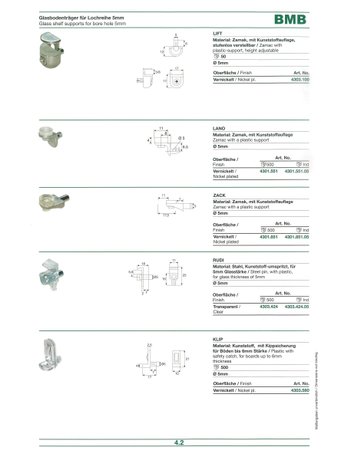 Glasbodenträger - Topform - 2