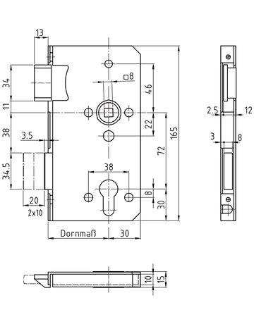 Objekt-Schlosskörper Vario 0705 PZ - CES - 2