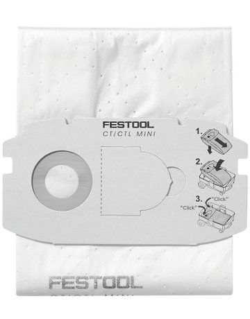 Filtersack für CT MINI SC-FIS-CT MINI Karton à 5 St. - Festool