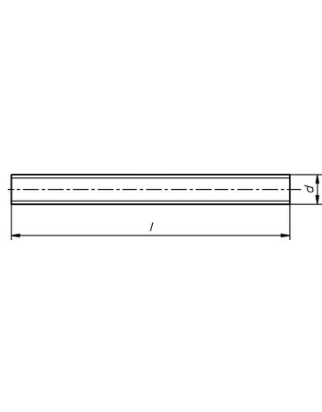 Gewindestange DIN 976 verzinkt M 10 2000 mm - 2