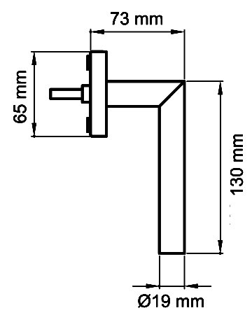 Fenstergriff EF284 mit 4-fach Rasterung Kosmos schwarz - Karcher Design - 2
