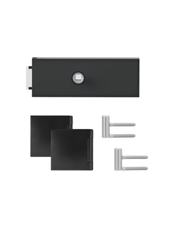 Glastürschloß EGS 660Q OS 83 mit Bänder Kosmos schwarz unverschließbar - Karcher Design - 1