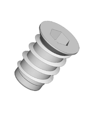 Einschraubmuffe mit Rand verzinkt M 10 L 20 D 15,3 mm (Innensechskant) - Topform - 1