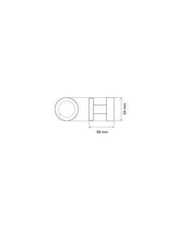 Knopf EK530-R2 mit Rosette fest Edelstahl matt - Karcher Design - 3