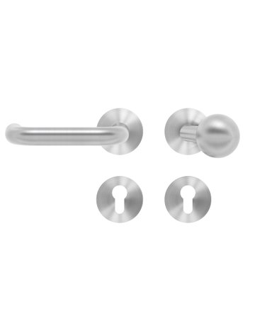 Wechsel-Rosettengarnitur Kreta XL EPRO/FS 17V Edelstahl matt links TST 35-75mm - Karcher Design