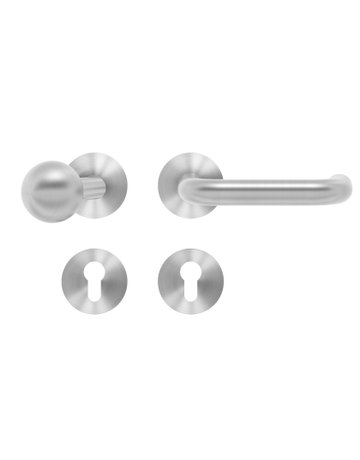 Wechsel-Rosettengarnitur Kreta XL EPRO/FS 17V Edelstahl matt rechts TST 35-75mm - Karcher Design
