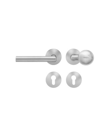 Wechsel-Rosettengarnitur Rhodos XL EPRO/FS 18 Edelstahl matt links TST 35-75mm - Karcher Design