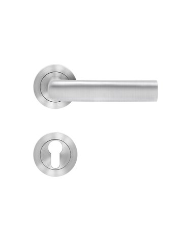 Drücker-Rosettengarnitur Island ER14 PZ Edelstahl matt TS 39-48mm - Karcher Design
