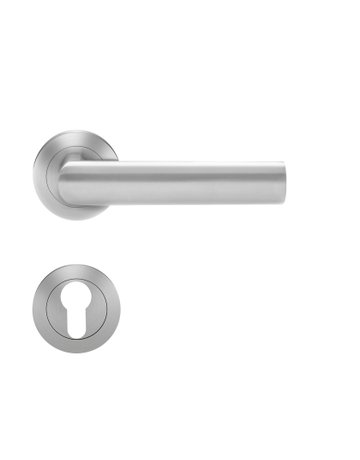 Drücker-Rosettengarnitur Island ER14 PZ Edelstahl matt TS 39-48mm - Karcher Design