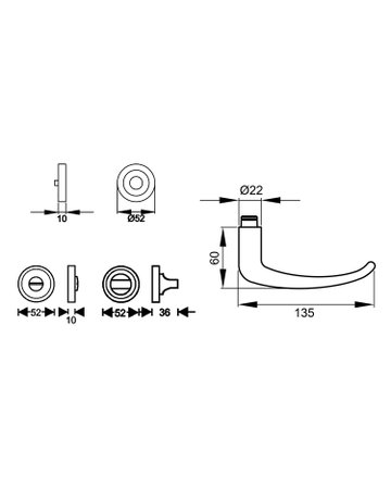Rosettengarnitur Elba ER 22 - Karcher Design - 3