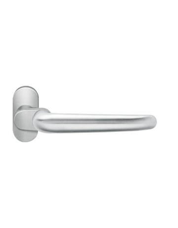 Rahmentürlochteil Elba gekröpft Edelstahl matt für 8 und 9mm Stift oval - Karcher Design - 1