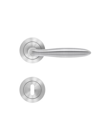 Drücker-Rosettengarnitur Korfu ER24 BB Edelstahl matt TS 39-48mm - Karcher Design