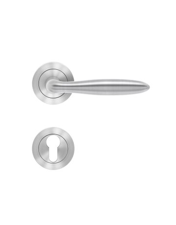 Drücker-Rosettengarnitur Korfu ER24 PZ Edelstahl matt TS 39-48mm - Karcher Design