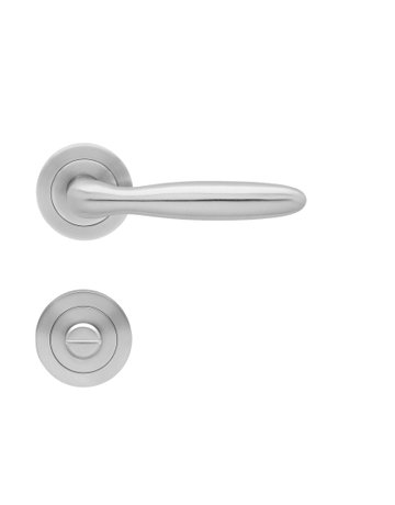 Drücker-Rosettengarnitur Korfu ER24 BAD Edelstahl matt TS 39-45mm - Karcher Design