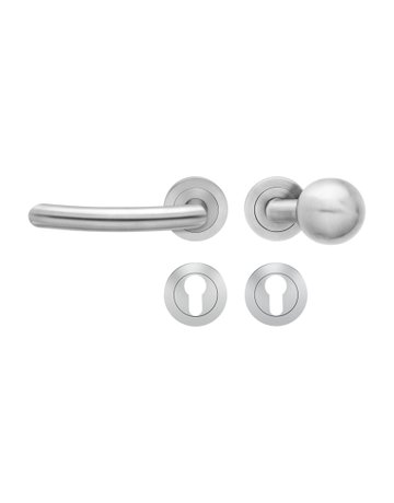 Wechsel-Rosettengarnitur Sylt ER26 PZ Edelstahl matt links TS 39-48mm - Karcher Design