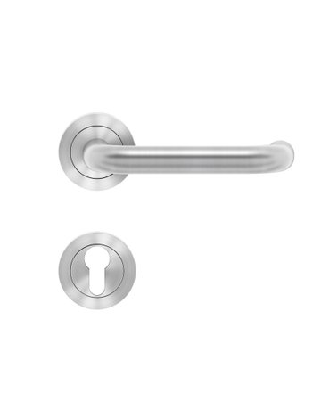 Drücker-Rosettengarnitur Kreta ER27 PZ Edelstahl matt TS 39-48mm - Karcher Design