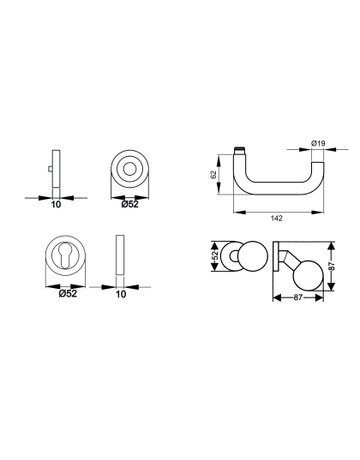 Rosettengarnitur Kreta ER 27 - Karcher Design - 2