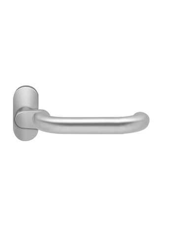 Rahmentürlochteil Kreta gekröpft Edelstahl matt für 8 und 9mm Stift oval - Karcher Design