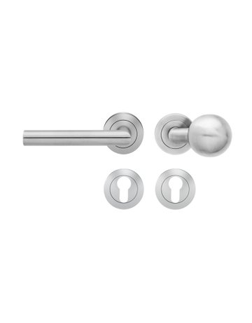 Wechsel-Rosettengarnitur Rhodos ER28 PZ Edelstahl matt links TS 39-48mm - Karcher Design