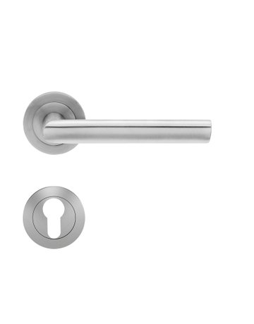 Drücker-Rosettengarnitur Zypern ER29 PZ Edelstahl matt TS 39-48mm - Karcher Design
