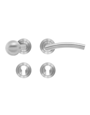 Wechsel-Rosettengarnitur Korsika ER30 PZ Edelstahl matt rechts TS 39-48mm - Karcher Design