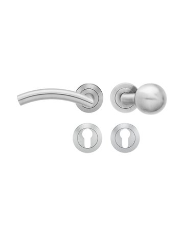 Wechsel-Rosettengarnitur Korsika ER30 PZ Edelstahl matt links TS 39-48mm - Karcher Design
