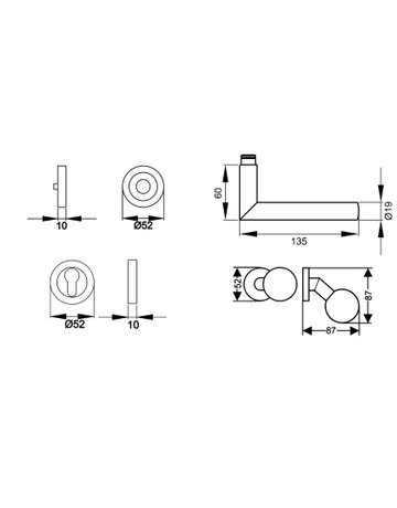 Rosettengarnitur Korsika ER 30 - Karcher Design - 2