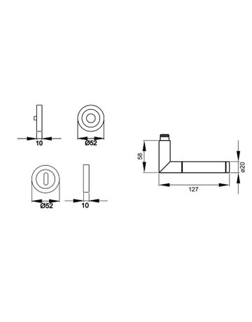 Rosettengarnitur Rio Steel ER 34 - Karcher Design - 3