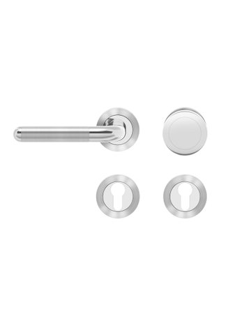 Wechsel-Rosettengarnitur Lignano ER35 PZ Edel.pol./matt links TS 39-48mm - Karcher Design